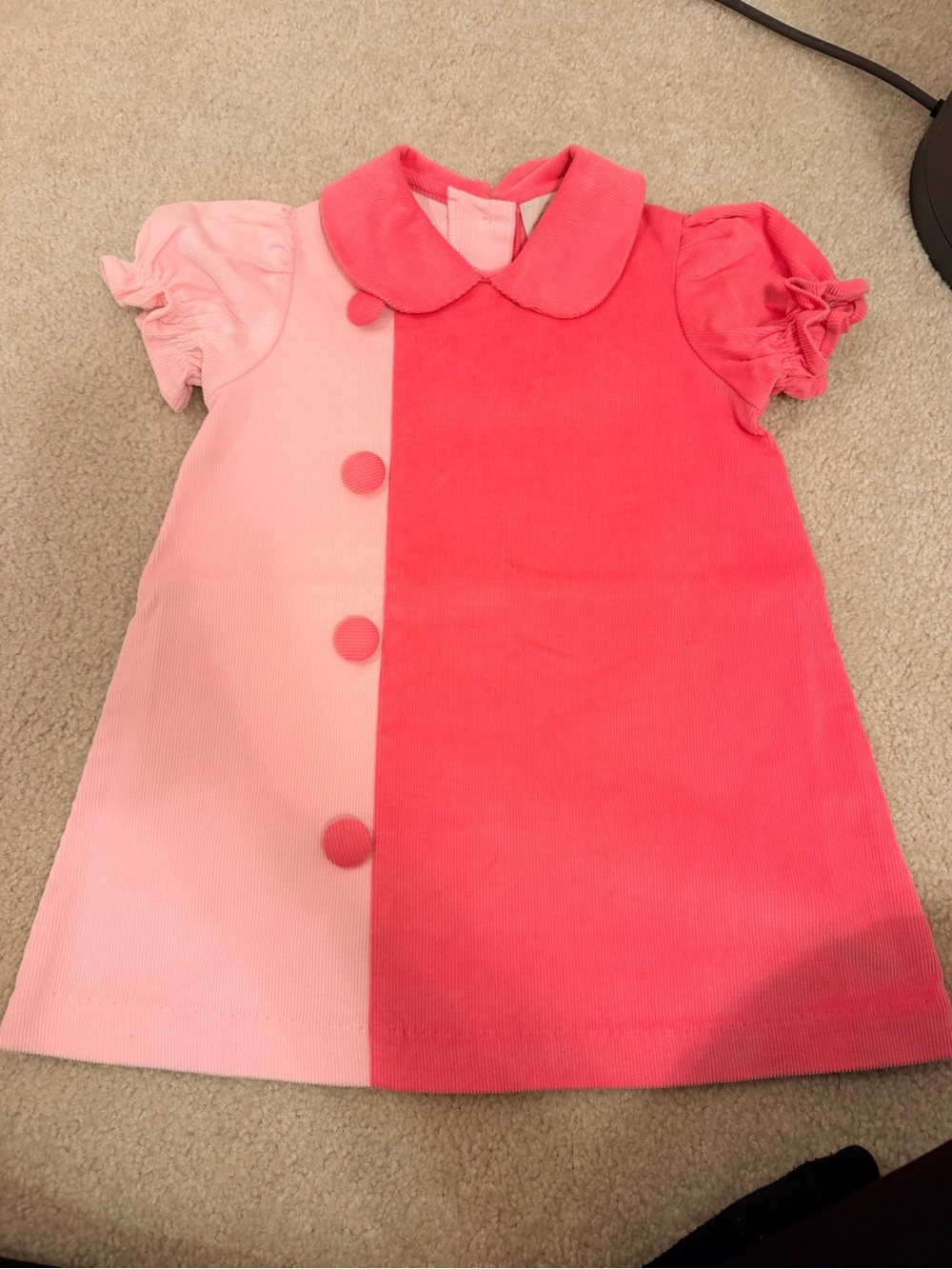 The Beaufort Bonnet Company Two-Tone Pink A-Line Dress